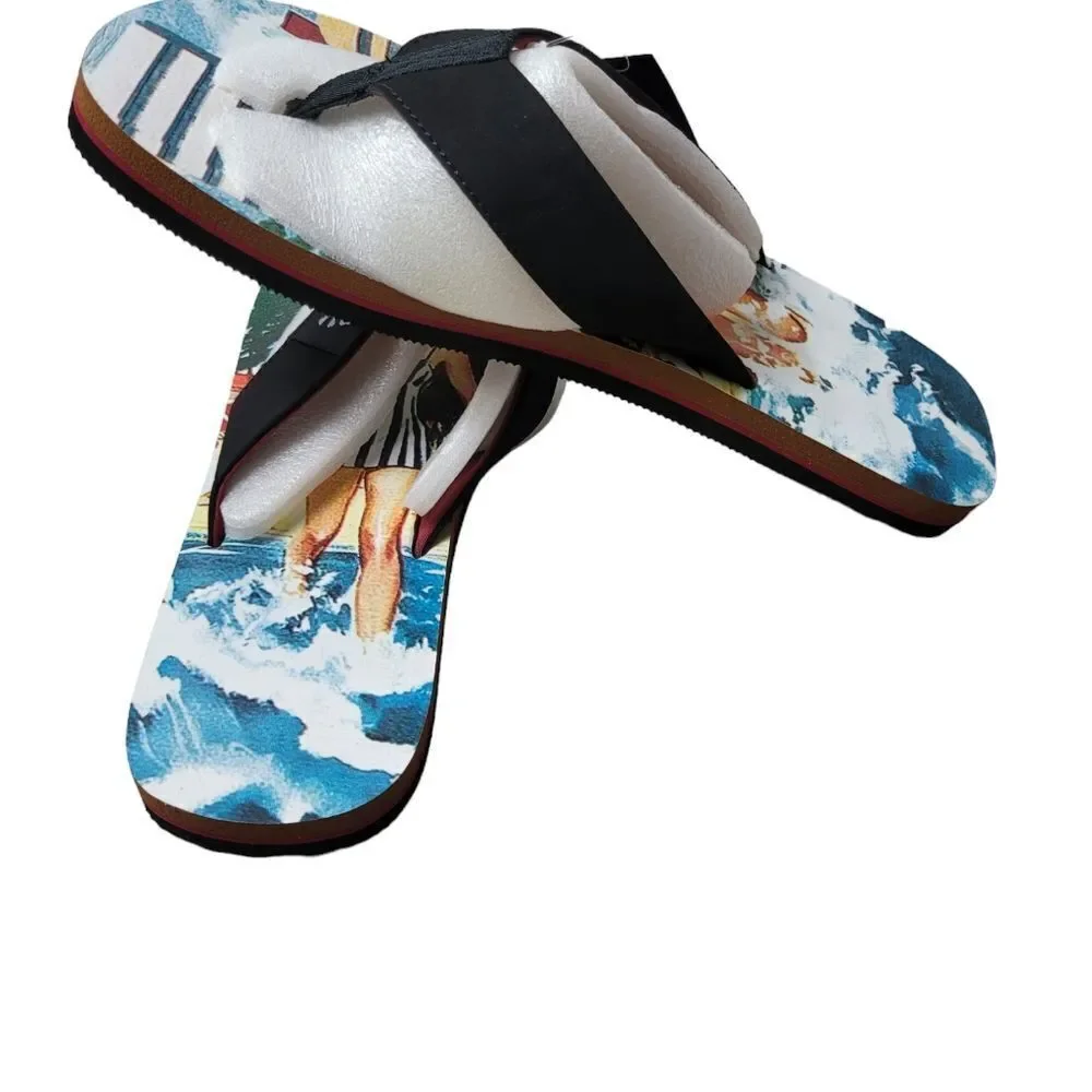 Nick Graham Jason Beach Men's Size 11 Flip Flops Sandals Father Day Gift Deal
